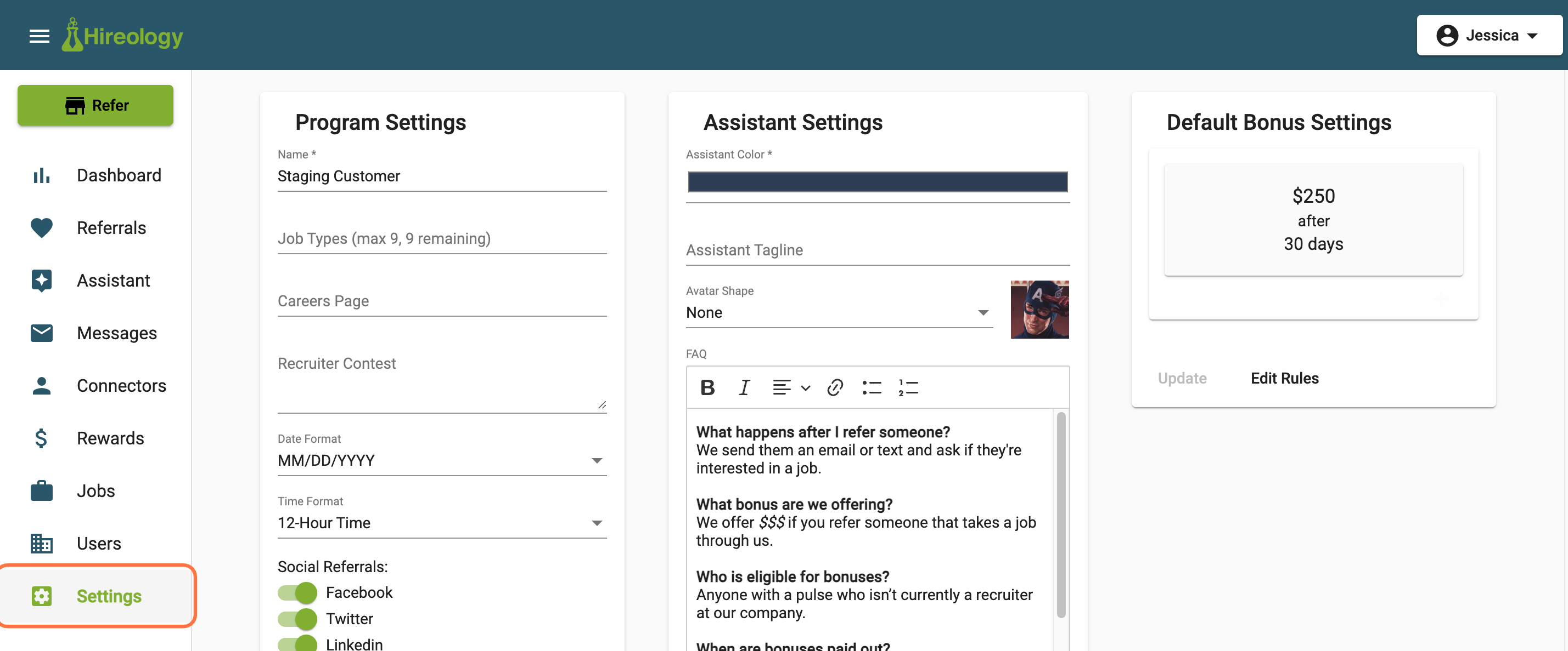 Click on settings_applications…