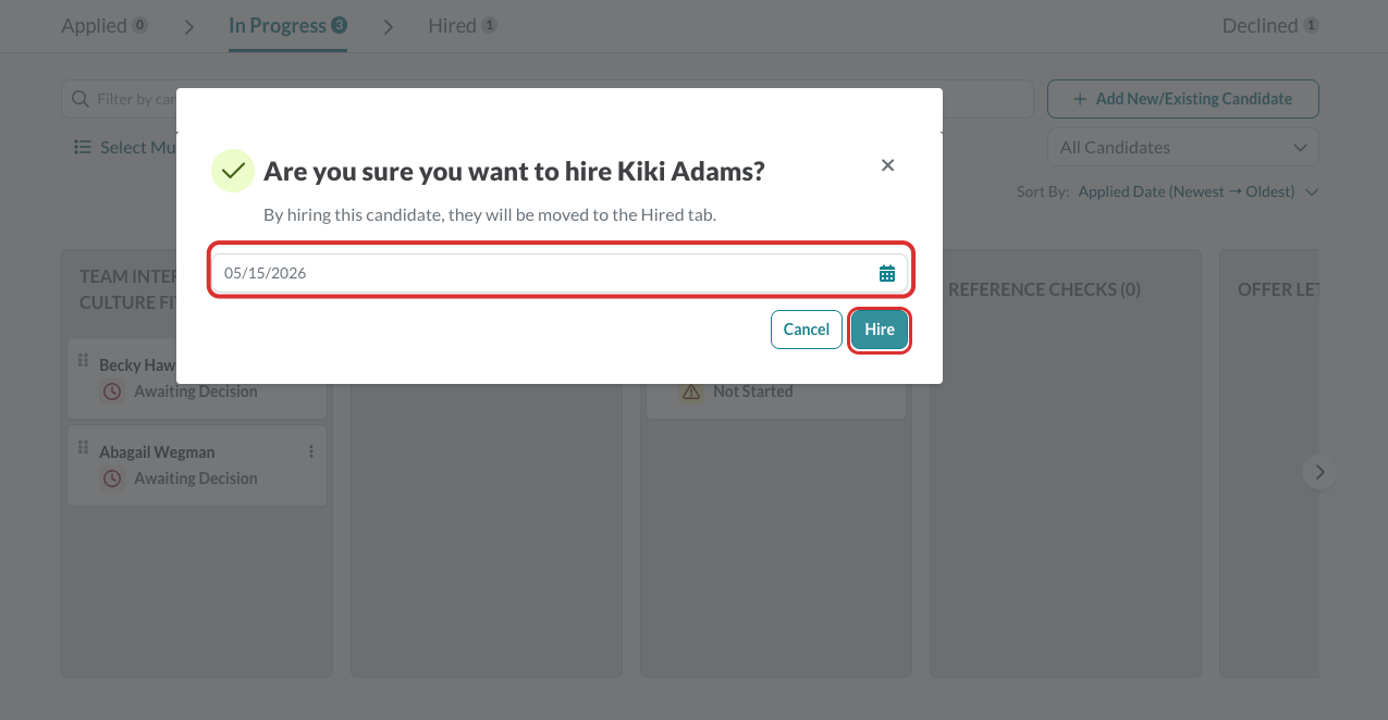 confirm hire and select hire date.png